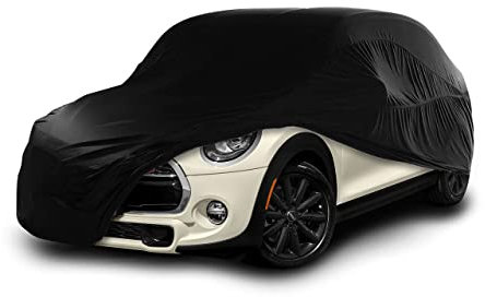 Cosmos - Indoor Car Cover compatible with main Hatchback models, Elastic, Breathable and Dustproof Fabric, Soft Lining, Snug Fit, Black