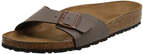 Birkenstock 040093 Madrid mocca, Birkibuc sandalo Uomo, Mocca EU 44