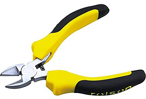 Rolson 21015 Mini Side Cutting Pliers, Yellow