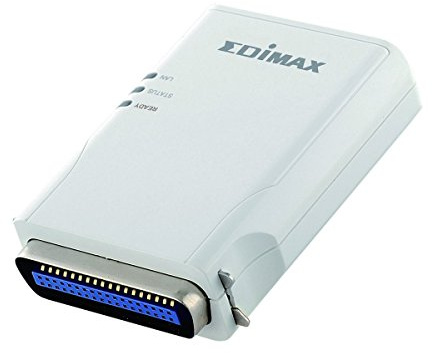 Edimax 1 Parallel Port Print Server Serveur d'impression (Ethernet LAN, RISC, 7,5 V DC 0,5 A, 10°C – 55°C, 58 mm x 82 mm x 20 mm, FCC Class B, CE Mark)
