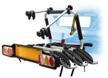 PERUZZO - PORTABICI POSTERIORE PER GANCIO MOD BOLOGNA - PER 3 BICI IN ALLUMINIO