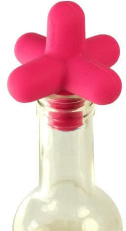 Cookut Spark Wine, Champagne, Beer Bottle Stopper, Silicone, Pink