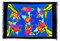 Ciffre Sarong Pareo Wickelrock Dhoti Lunghi Tuch Strandtuch Blume Knall Bunt Wickeltuch