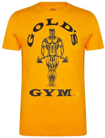 Golds Gym Herren T-Shirt, gelb, S, GGTS002
