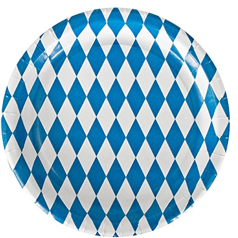 Pappteller / Partyteller Oktoberfest 10 Stück Ø 23 cm | Partyteller, Pappe