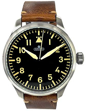 Aristo Herren Uhr Armbanduhr Automatic 7H96 Vintage 47 Leder