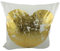 Unbekannt Mars&More - Kissen - Dekokissen - Sofakissen - Herz - Gold/weiß 100% Baumwolle 30 x 30 cm