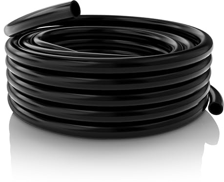 Alpine Corporation PVC-Schlauch mit 3/8 Zoll Innendurchmesser für Teiche und Springbrunnen, 300 m, Schwarz