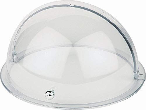 APS 18389 Rolltophaube, Abdeckhaube, Ø 38 cm, Höhe 20 cm, Kunststoff (SAN), verchromter Griff, Made in Germany