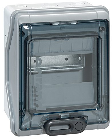 Legrand 001906 Coffret Étanche Plexo avec Embouts à Perforation Directe Prémontés IP65 IK09, 6 Modules, Gris
