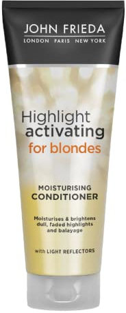 John Frieda Sheer Blonde Highlight Activating Moisturizing Conditioner für hellere Blondes, Multicolor, Sonnenblume, 250 ml