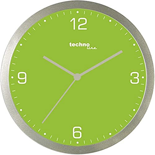 Technoline, WT 9000 Quarzwanduhr, grün, Ø 30cm