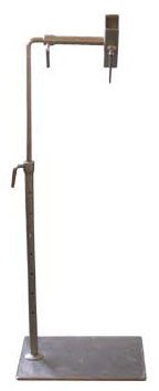 Floor stand – silver grey with side clamp / Lowery floor stand
