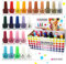 Beauty4Britain Nagellack-Set - 24 moderne Farbtöne - 5 ml - Bunte Verschlüsse - (Farbset A, 24 Flaschen)