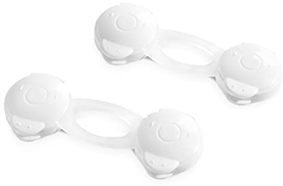 hauck Close Me 3 Schranksicherung Baby, Universal Schranktür Sicherung 10 cm lang, Kindersicherung ohne Bohren, Schubladensicherung, 2 Stück
