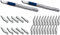 Wedo 78722 Cutter Hobbymesser Set (inklusive 6 verschiedenen Klingen) silber (2, Messerset 6 + 10 Klingen)
