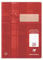 Clairefontaine 331026C - Heft ideal für die Schule, DIN A4, 16 Blatt, 90g, Lineatur 26 kariert 5x5mm mit Rand, Rot, 1 Stück