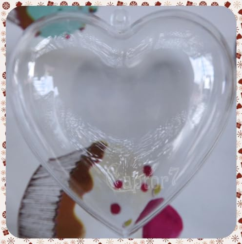 Herz Acryl teilbar 10cm, Liefermenge = 5