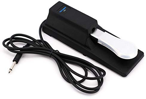 PU-1 Universal Sustain Pedal Fußpedal für Keyboard Piano Klavier Fußschalter Zubehör Taster Klinke