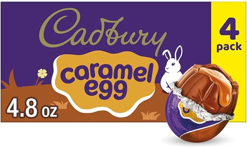 Cadbury Caramel Eggs, 4-count Box, 4.8-Ounce