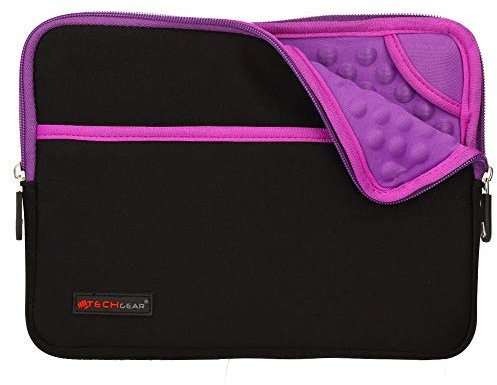 TECHGEAR Funda para Tablet de 9 a 11 Pulgadas Protectora de Neopreno Delgada Cremallera con al Interior de Burbujas Anti-Golpes Carcasa para iPad 10, iPad 9.7, iPad Pro 11, Pro 10.5, iPad Air 5/4