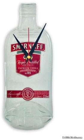 Smirnoff Vodka Bottle Clock