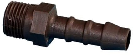 RIEGLER 110957-31.144 Gerader Einschraubstutzen, R 3/8 a., für Schlauch LW 12 mm, PA 6, 1Stk