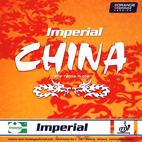 Imperial China Orange Sponge | Allround Tischtennisbelag | Noppen innen | Wettkampf & Training | ITTF Zulassung