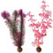 biOrb 46082 Seetang Set M pink - Aquariumdekoration, zwei künstlichen Wasserpflanzen, Einrichtung von Süßwasseraquarien und Meerwasseraquarien
