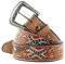 STARS & STRIPES Ledergürtel bzw. Westerngürtel WG-12 Ledergürtel Westerngürtel Westernkleidung Cowboygürtel Belt (91 cm) Braun
