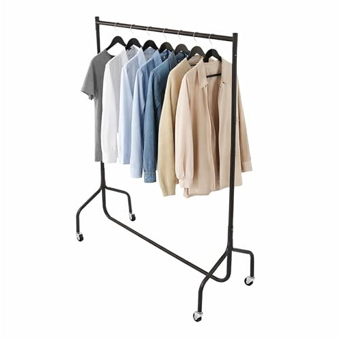 Oypla 3ft Garment Clothes Rail Super Heavy Duty All Metal Black