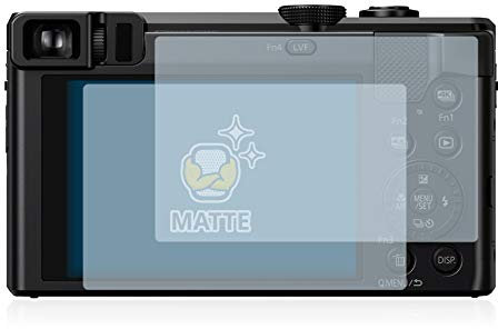 BROTECT Protector Pantalla Anti-Reflejos para Panasonic Lumix DMC-TZ80 (2 Unidades) Película Mate Anti-Huellas