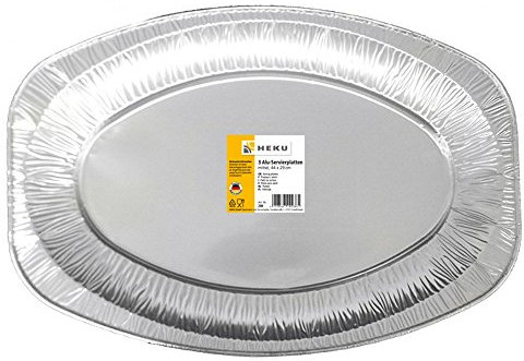 3 bandejas de aluminio para servir de 44 x 29 cm