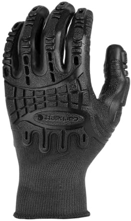 Carhatt Impact CGrip Herren-Arbeitshandschuhe, Grau, M (pack1)