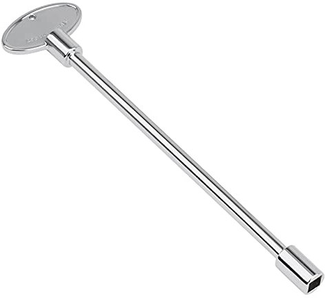 stanbroil Universal-Gas Ventil Kamin Schlüssel, passt 1/10,2 cm und 5/40,6 cm Zuges Kugelhahn, chrom poliert