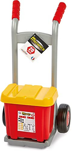 Ecoiffier 7600002381 - Transportkarre mit Werkzeugbox