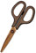 Plus scissors fit cut curve premium titanium premium Brown 34-552