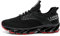 Zapatillas de Running Mujer Deportivas Zapatos Zapatillas de Running HombreLigero Transpirables Gimnasio Sneakers Deportivas Casual Negro Rosa Rojo Naranja Morado Marrón Verde Amarillo18 Black Red 45
