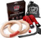 Senshi Japan Olympische Gymnastikringe aus Holz zum Aufhängen - Doppelt starkes Holz mit verstellbaren Neoprenriemen - Perfekt für Körpergewichtsgymnastik, Krafttraining, Bodybuilding, Klimmzüge, Suspensionstraining, Übung & Fitness - FLÜSSIGE KREIDE NICHT ENTHALTEN