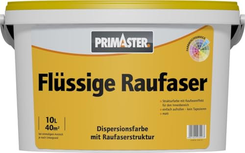 Primaster Flüssige Raufaser 10 L weiß Innen- & Außenfarben