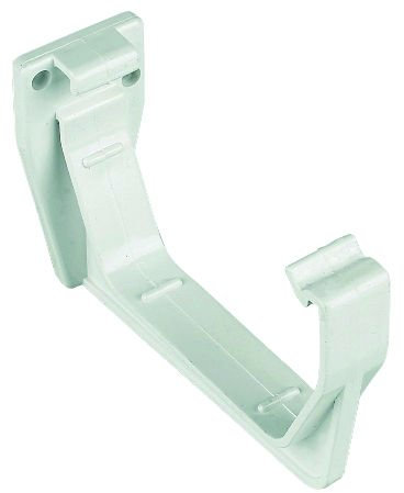 Box of 10 x FLOPLAST Fascia Gutter Bracket RKS1 for 114mm Square gutter system (WHITE)
