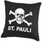 FC St. Pauli Totenkopf Kissen 40x40cm (schwarz, one size)