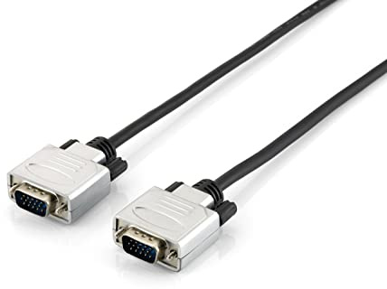 Equip 118864 cavo VGA 10 m VGA (D-Sub) Nero, Argento