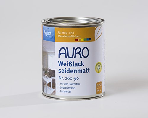 AURO Weißlack seidenmatt Aqua 0,75L [Misc.]