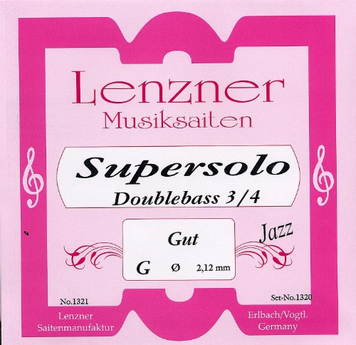 Satz Kontrabaßsaiten - 4/4 LENZNER SupersoloJazz