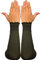 Egypt Bazar Elegante Armstulpen Hijab - Islamische Gebetskleidung (Olivgrün)