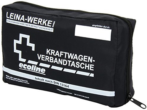Leina-Werke 11039 KFZ-Verbandtasche Compact Ecoline mit Klett, 1-Farbig Sortiert, Assorted/1-color Print