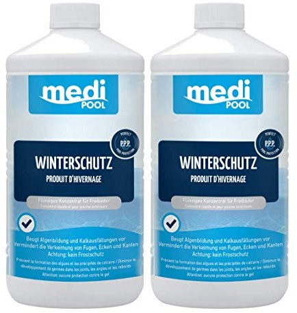 Medipool 2 x 702601MP Überwinterungsmittel, 2 x 1 Liter Flüssigkeit, Poolpflege-Winterschutz