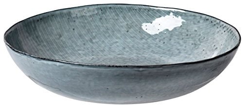 broste Copenhagen 14533088 Salat Schale, Steinzeug, Nordic SEA, 34,5x7,5cm