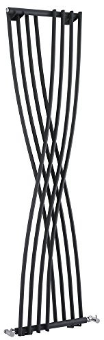 Hudson Reed Xcite Radiatore Termoarredo di Design Verticale Moderno - Termosifone con Finitura Antracite - 925W - 1775 x 450mm - Riscaldamento ad Acqua Calda